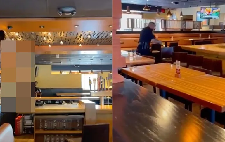Naakte vrouw sloopt restaurant in Amerikaanse plaats Ocala