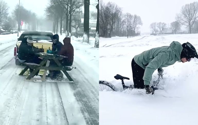 Nederland wintersportland: Jullie zijn heerlijk losgegaan in de sneeuw