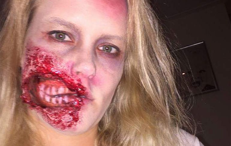Nederlandse Make Up Artist in Spe maakt gruwelijke Halloween creaties!