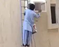 Nee joh, Airco fiks ik wel met een lange ladder!