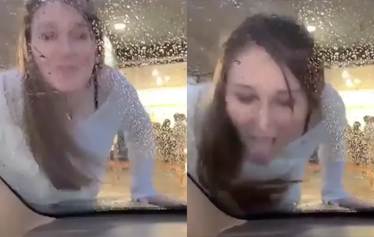 Nee joh, autoruit likken is niet gek. Wel uitkijken voor ruitenwissers!