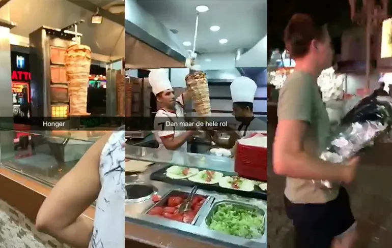 Nee joh heb echt honger, doe de hele rol maar!