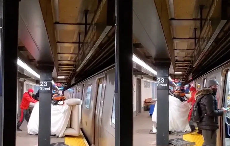 Nee joh, ik ben met de metro, gaat zo wel mee