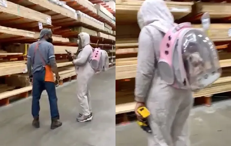 Nee joh, mensen kopen echt zo'n rugzak waar een hondje in past