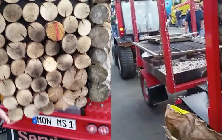 Nee joh schat, ik vervoer blokken hout