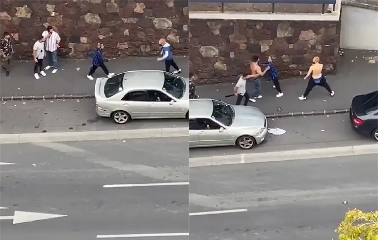 Never a dull moment als je uitzicht hebt op deze weg in Auckland