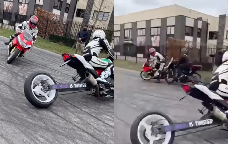 Niet iedere motorrijder tijdens Feverclub meeting kijkt uit zijn doppen