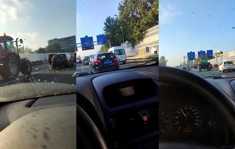 Niet iedereen blij met boeren op de snelweg