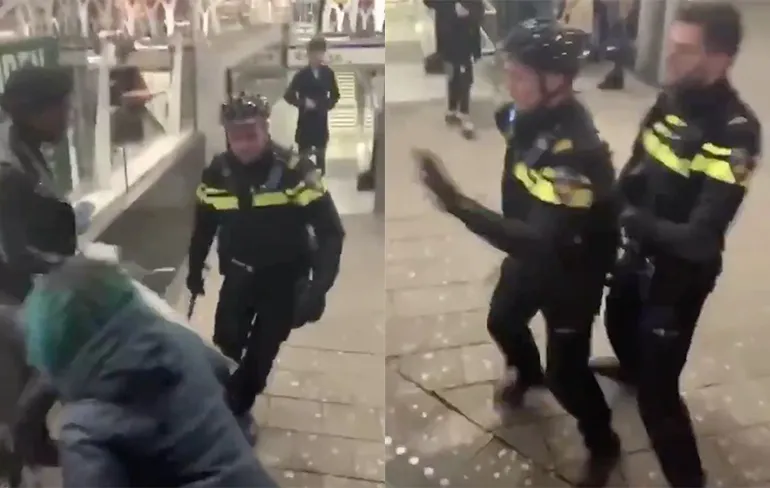 Niet slim om "hou je kankerbek" tegen agent te zeggen, komt die stok!