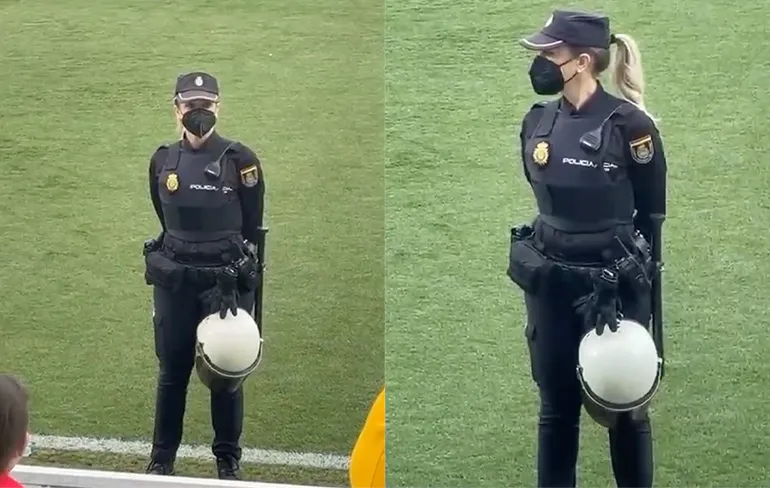 Niets van de voetbalwedstrijd gezien, maar wel groot fan van agente...