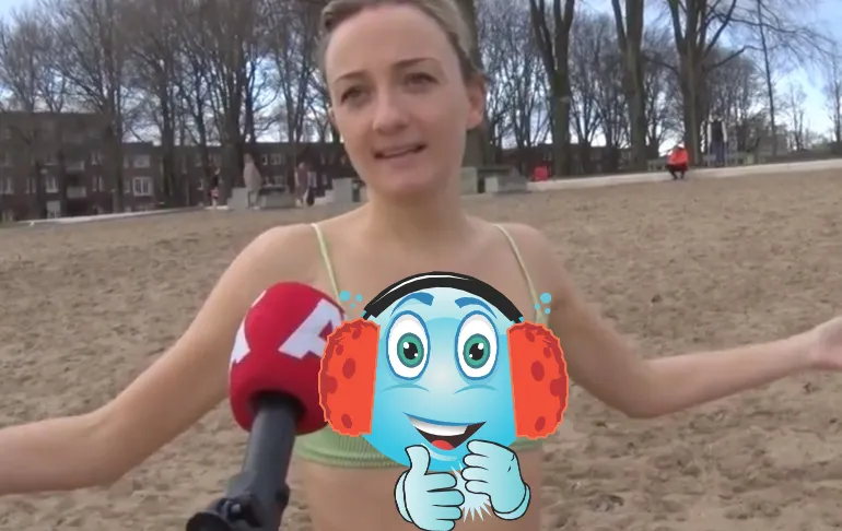 Nieuwjaarsduik in Sloterplas was niet koud