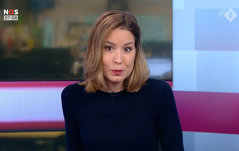 Nieuwslezeres Amber Brantsen onwel tijdens uitzending van NOS Journaal
