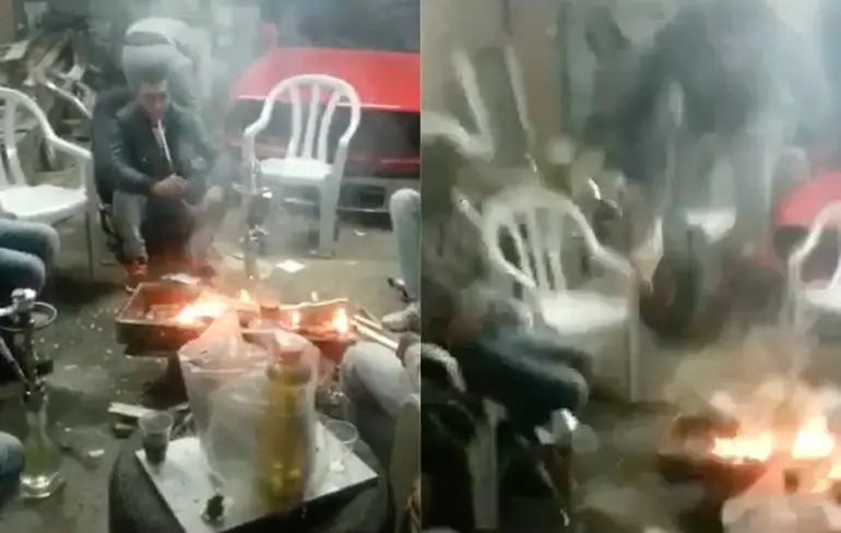 Nooit iemand airbaggen tijdens een BBQ