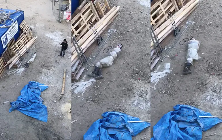 Nooit vervelend doen op de bouw