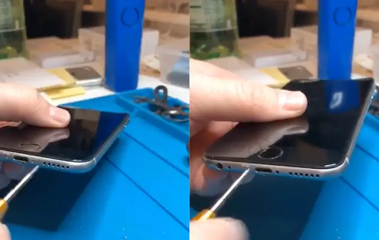 Nou mevrouw, die telefoon is echt helemaal niet meer te maken