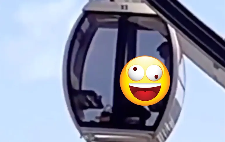 Oeps, iemand betrapt op geven stofzuigerbeurt in reuzenrad op Coachella