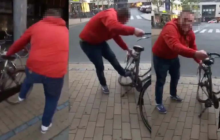 Oeps, politie Groningen toch op zoek naar getuigen van Fietsvandaal