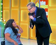 Oeps! Vrouw in rolstoel wint loopband in The Price is Right