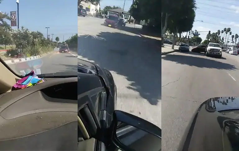 Ondertussen in Compton: Gekke deurwaarder sleept auto weg...