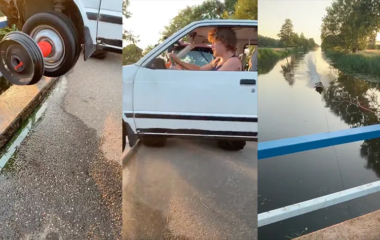 Ondertussen in Daarle in Overijssel: Watersurfen voor verkoeling