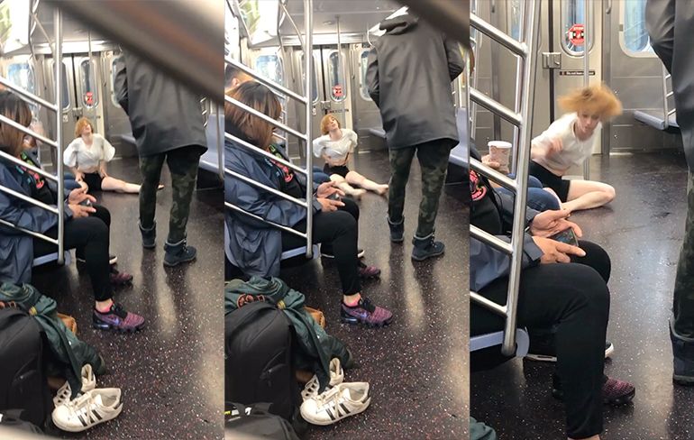 Ondertussen in de metro van NY: Dance Like No One is Watching