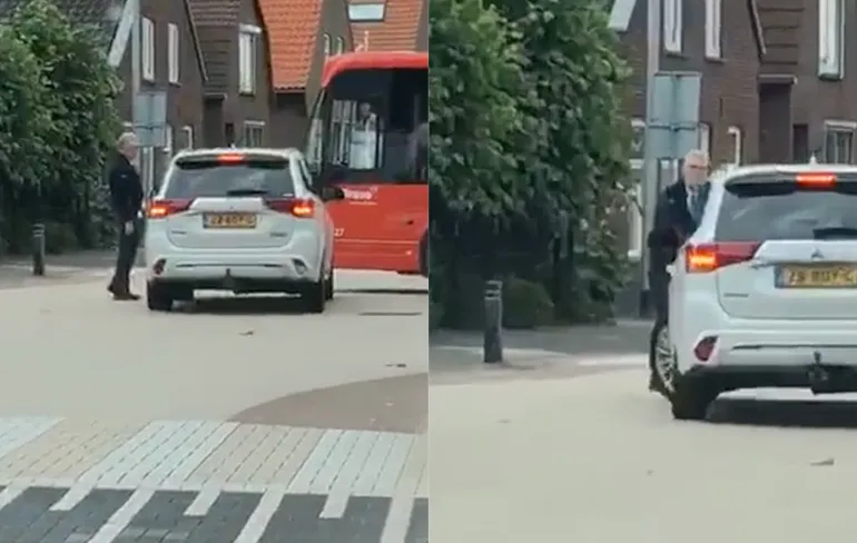 Ondertussen in Drunen: Buschauffeur en automobilist zijn boos op elkaar