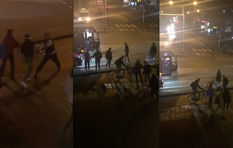 Ondertussen in Groningen: Qbuzz-chauffeur stapt uit om fietser te meppen