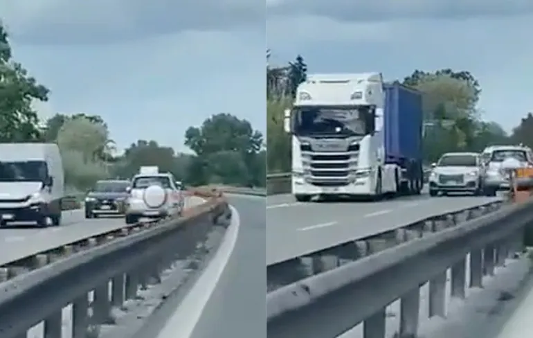 Ondertussen in Italie: Zo, dat zijn wel een hele hoop spookrijders