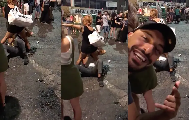 Ondertussen in Napels op het Piazza San Domenico Maggiore...