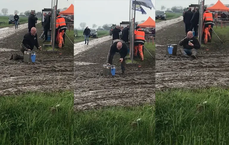 Ondertussen in Pieterzijl: Bier en blubber zijn geen goede combinatie
