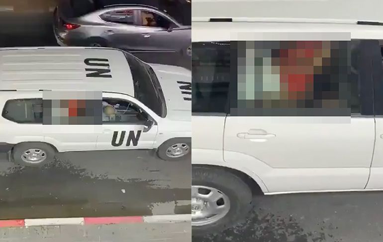 Ondertussen in Tel Aviv: Nummertje maken in UN auto kan gewoon