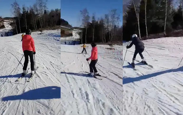 Ondertussen in Winterberg: Een paar skilessen waren wel handig geweest