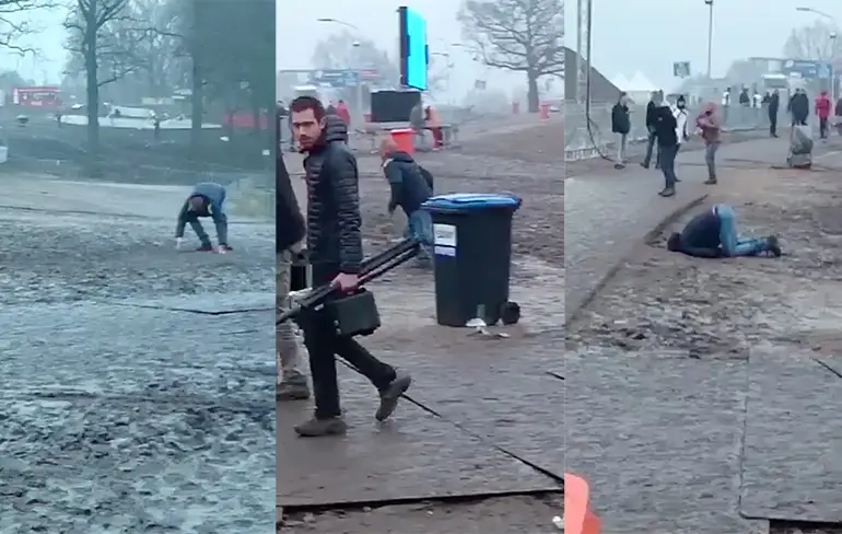 Ondertussen op de Wereldbeker Veldrijden in Hoogerheide...