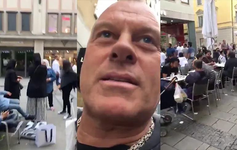 Ondertussen op een voetgangerszone in Munchen anno 2017...