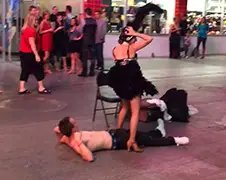 Ondertussen op Strip Las vegas: Soort waterschade...