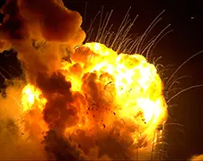 Ontploffing onbemande raket richting ISS bij lancering in beeld