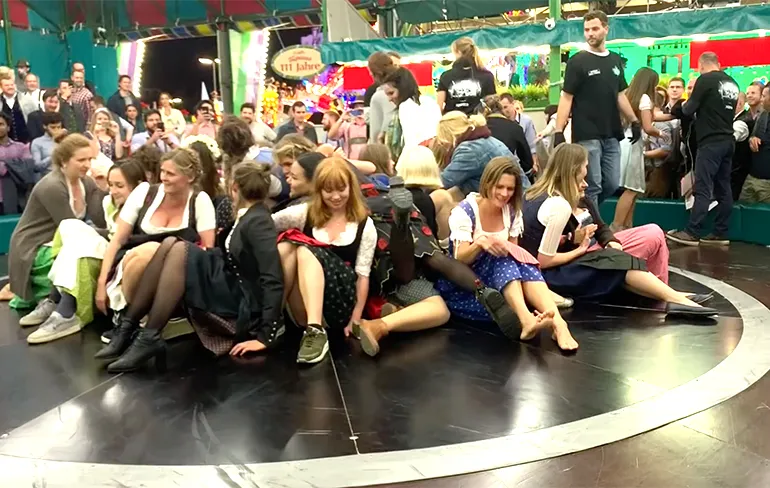 Ook het duivelsrad is weer aanwezig op Oktoberfest 2019 in Munchen