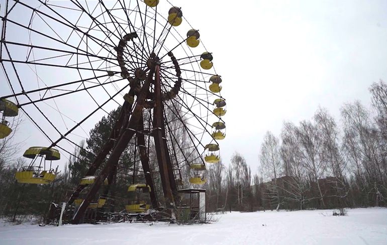 Ook in de winter is Tsjernobyl een indrukwekkende plek om te bezoeken