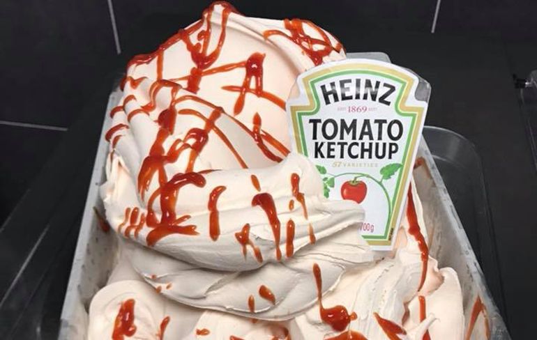 Ook Ketchup ijs op menu bij ijsboer in Leidschendam