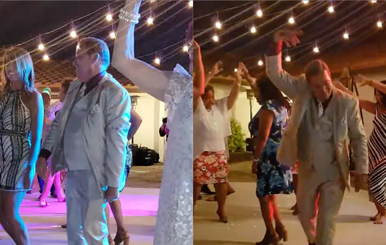 Oom Johnny is de ster van de dansvloer