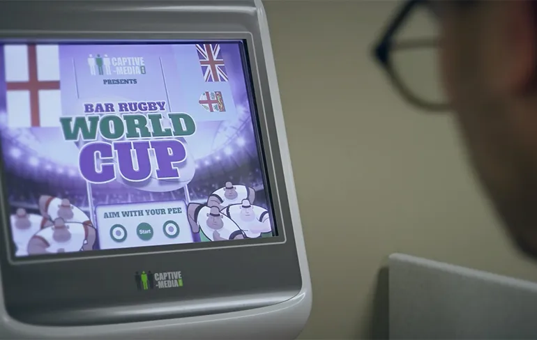 Op WC Coca-Cola Park in Allentown speel je spelletje tijdens het pissen