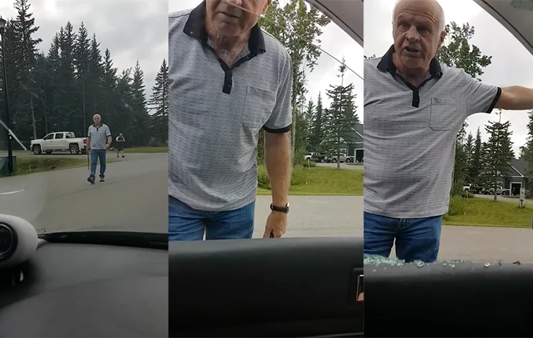 Opa slaat autoruit stuk na uit de hand gelopen meningsverschil