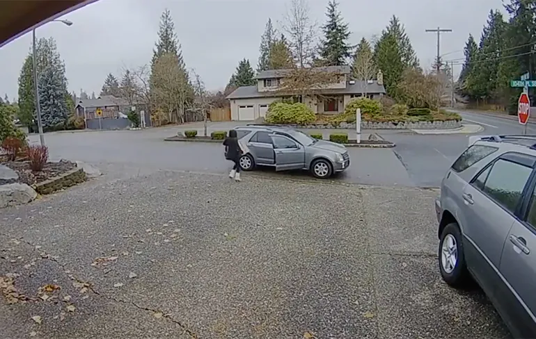 Pakjesdief komt niet helemaal lekker weg en vastgehouden door eigenaar