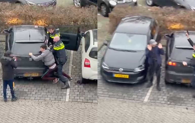 Politie Breda heeft flinke moeite om een verdachte aan te houden