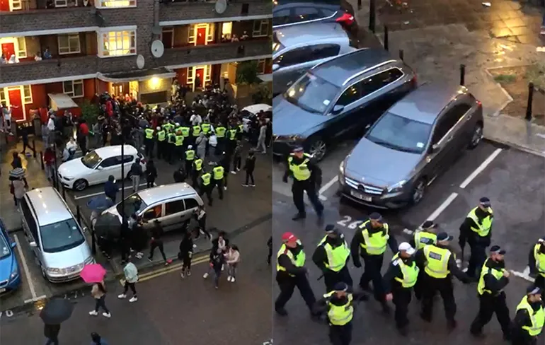 Politie Londen heeft het lastig met illegale feestvierders