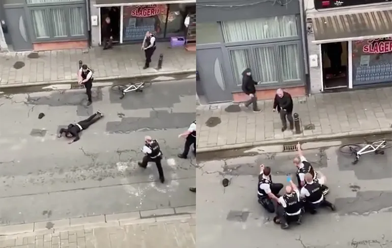 Politie overmeestert vrouw met mes in wijk Brugsepoort in Gent