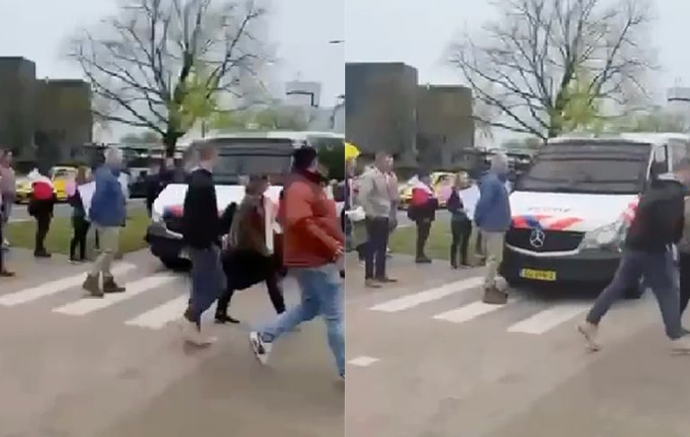 Politie vergeet te remmen voor voetganger op zebrapad in Barneveld