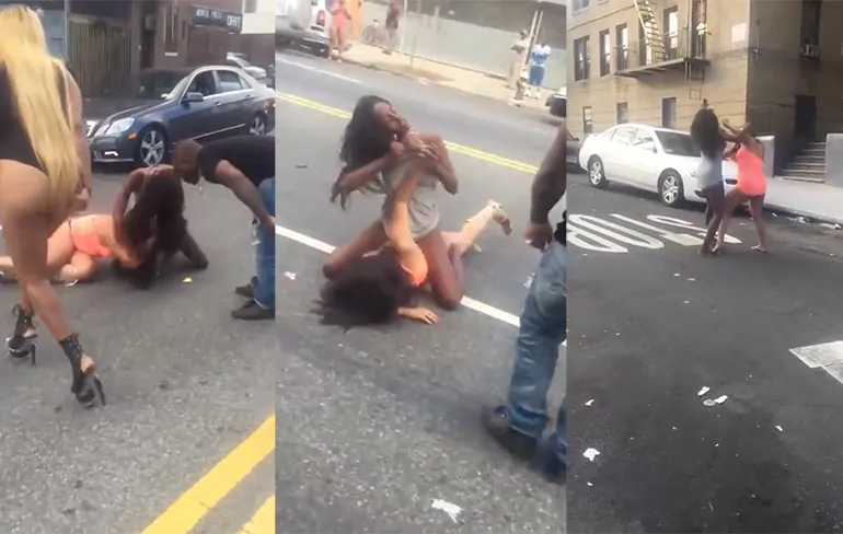 Prostituees in New York vechten op straat uit wie waar mag staan!
