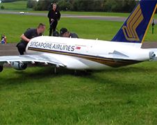 Radiografisch bestuurbare Singapore Airlines A380