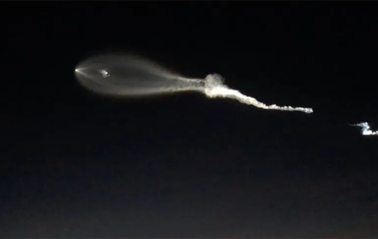 Raket van SpaceX zorgt voor mysterieus hemellicht